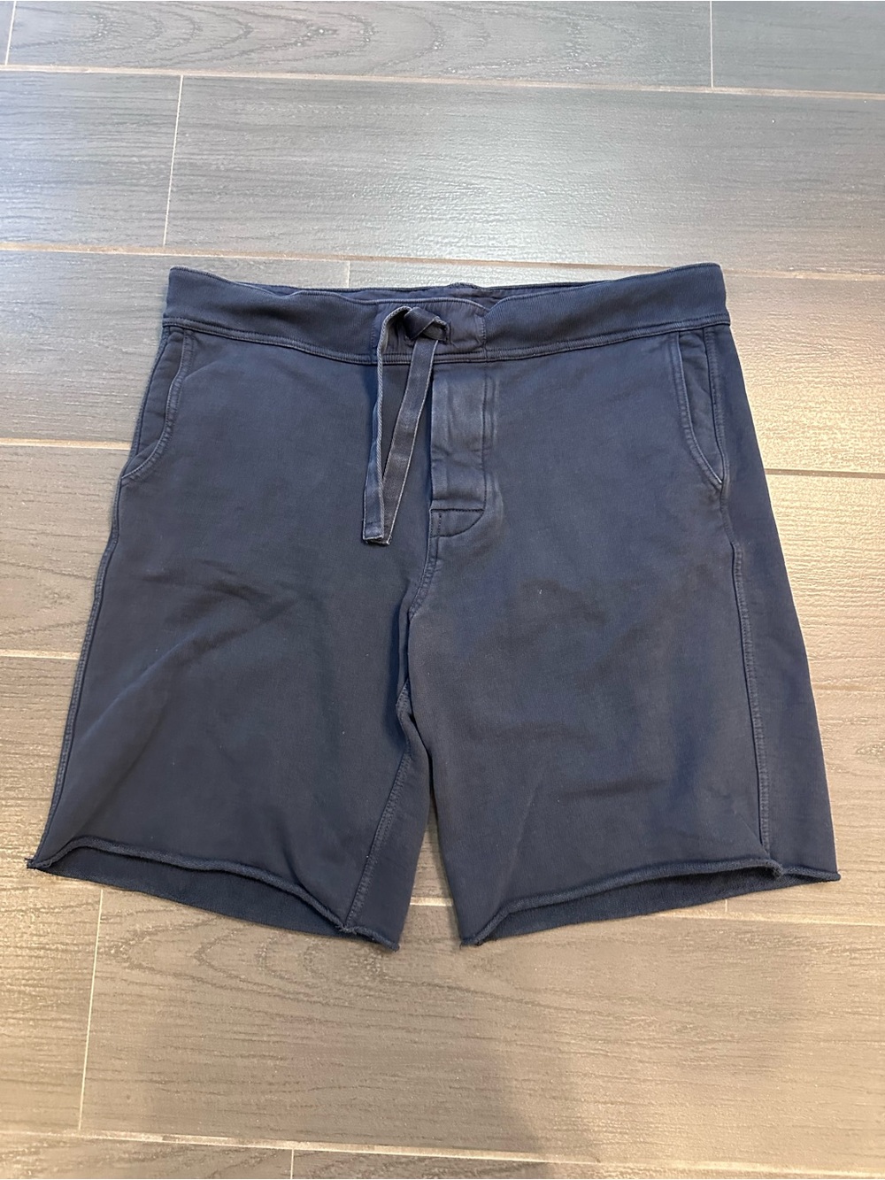 J. Crew Men’s Vintage Summer 2008 Fleece Navy Drawstring Athletic Shorts